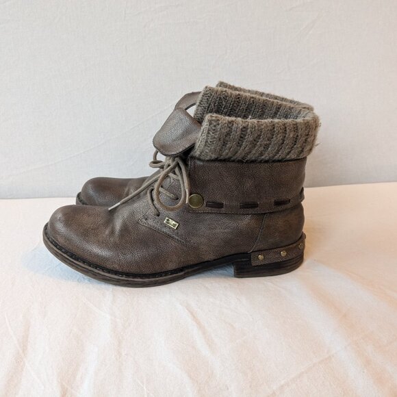 Reiker Boots Women's Brown Water Resistant TEX Size 10.5 - Picture 2 of 7